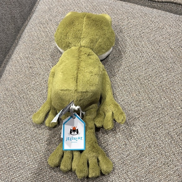 Jellycat Green and White Plush Frog Toy - Picture 2 of 14